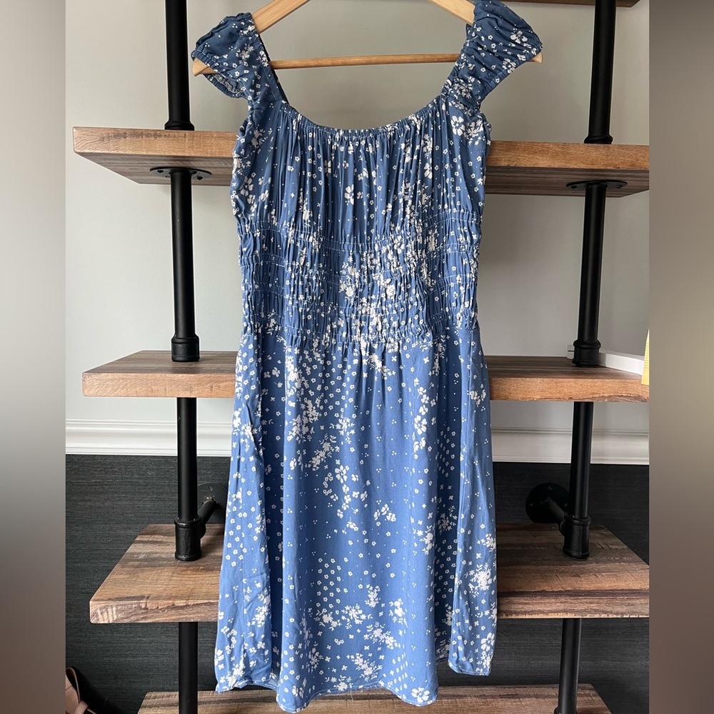 Ocean Drive Blue Floral Mini Dress